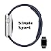top4cus Apple Watch Band 38mm Soft Silicone Replacement Sport Strap iWatch Band for Apple Watch 38mm Model - Small/Medium - Midnight Blue