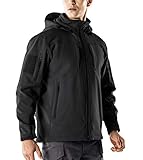 CQR Men's Tactical Softshell Hoodie Hiking Hunting EDC Lightweight Fleece Coat Jacket HOK801 / HOK802