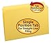 Smead File Folder, Reinforced Straight-Cut Tab, Legal Size, Yellow, 100 per Box (17910)