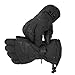 UKEE Ski Gloves, Waterproof and Windproof Winter Snow Gloves Ski, Snowboard, Motorcycle, Bike, Ski Gloves for Men and Women, Black