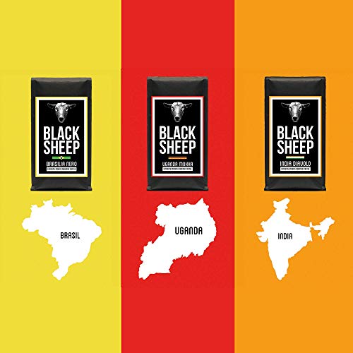 Black Coffee - Uganda Mokka | Ganze Bohnen sortenreiner Röstkaffee | Starker Kaffee mit wenig Säure | sehr dunkle… – Bild 4