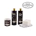 Furniture Clinic Leather Complete Restoration Kit | with Leather Recoloring Balm, Cleaner, 2-in-1 Protection Cream & Conditioner, Sponge, and Cloth | Repair Kit for Furniture (Medium Brown)