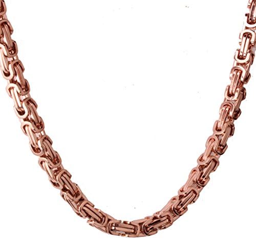 FANS JEWELRY 4/6/8mm Fashion Mens Chain Boys Stainless Steel Byzantine Box Chain Necklace Bracelet 7"-40"
