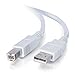 C2G USB Cable, USB 2.0 Cable, USB A to B Cable, 3.28 Feet (1 Meter), White, Cables to Go 13171