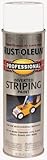 Rust-Oleum 2593838 Professional Stripe Inverted Striping Spray Paint, 18 oz, White
