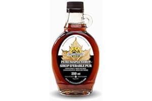 Dutchman's Gold Pure Canadian Maple Syrup 250 ml Glass Bottle – Natural, Grade A, Rich Taste – No Additives – Perfect for Pan