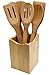 Oliva Italiana 7 Pc. Bamboo Kitchen Utensil Set Eco-Friendly, 100% Organic bamboo, Professional-Grade, with ergonomic handle. Please that gourmet in your life with the best utensil on the market. primary