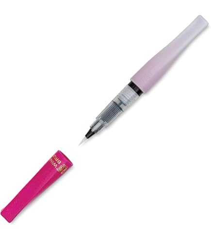 Amazon.com : Kuretake Zig Wink of Stella Brush II Pen - Red : Arts