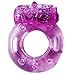 7 Vibrating Functions Stretchy Cock Ring (Purple)