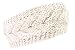 KMystic Plain Braided Knit Headband (Ivory)