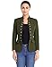 GRAPENT Women's Business Casual Buttons Pockets Open Front Blazer Suit Cardigan