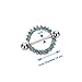 2pcs Circle of Life Nipplerings Blue Gems Shields 14G Vcmart