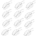 Candy Scoop Set - Package of 12 Clear Small Plastic Scoops for Wedding and Party Candy Buffets