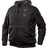 Milwaukee Hoodie M12 12V Lithium-Ion Heated Jacket Front and Back Heat Zones - Battery Not Included - All Sizes and Colors (Medium, Black)