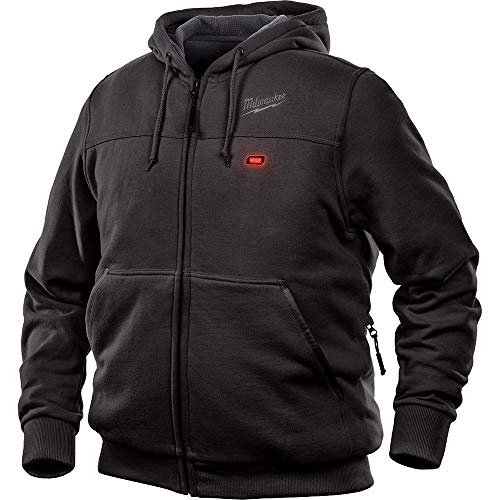 Milwaukee Hoodie M12 12V Lithium-Ion Heated Jacket Front and Back Heat Zones - Battery Not Included - All Sizes and Colors (Medium, Black)
