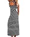 ZANZEA Women Cotton Stripe Sexy Sleeveless Casual Elegant Party Beach Long Tank Dress Sundress