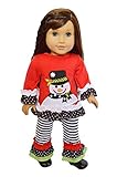 Brittany's Jolly Snowman Outfit fits 18 Inch Dolls- Compatible with American Girl Dolls- 18 Inch Doll Clothes