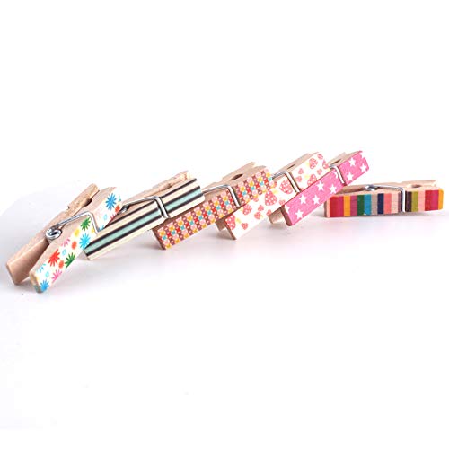 2 ZICOME+100pcs+Colorful+Natural+Clothespin