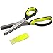 Warmhoming Herb Scissors 5 Stainless Steel Blades - Green Black (Green&Black)