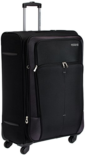 American Tourister Crete Polyester 77cms(30 inch) Black Softsided Check-in Luggage (49W (0) 09 003)