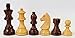 Rosewood Chess Set (German Knight Design) on Black Cherry Vertical Straight Up Chess Board