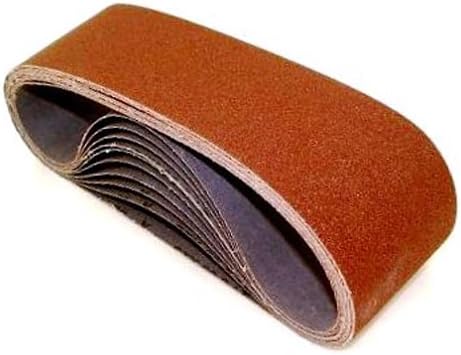 Sait 60579 Closed Coat Aluminum Oxide 2 x 132 1-AX 60 Grit Sanding Belt, 10-Pack