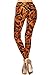 INACTIVE S119-PLUS Spring Leafs Print Fashion Leggings