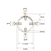 CRE-BILITY 1 Pair Multi-Functional Adjustable Surgical Steel Rings Shields Screw Body Piercing Circle Clamp (Multi Color)