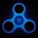 SMAZ LIFE Anti-Anxiety Fidget Spinner Toy Helps Focusings EDC Focus Toy for Kids & Adults - Best Stress Reducer Relieves ADHD Anxiety and Boredom Super Fluorescent Blue