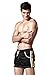 SILKWORLD Men's Running Stretch Quick Dry Shorts, 101-Black, Medium