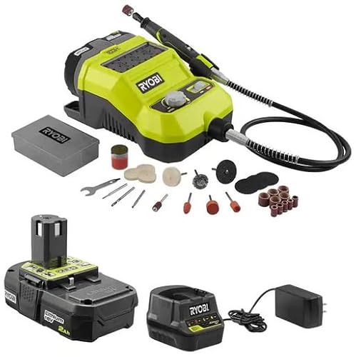 RYOBI P460SB ONE+ 18V Cordless Rotary Tool with Ah Battery and