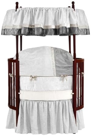 white round crib