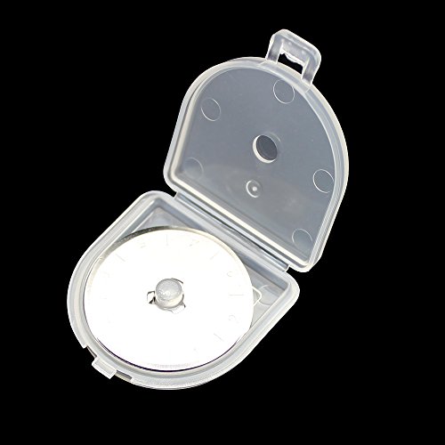 AUTOTOOLHOME Quilting 28mm Rotary Cutter Refill Replacement Blades Include Plastic Blade Storage Pack of 10