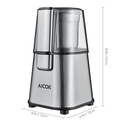AICOK Electric Coffee Grinder Fast and Fine Fineness Coffee Blade