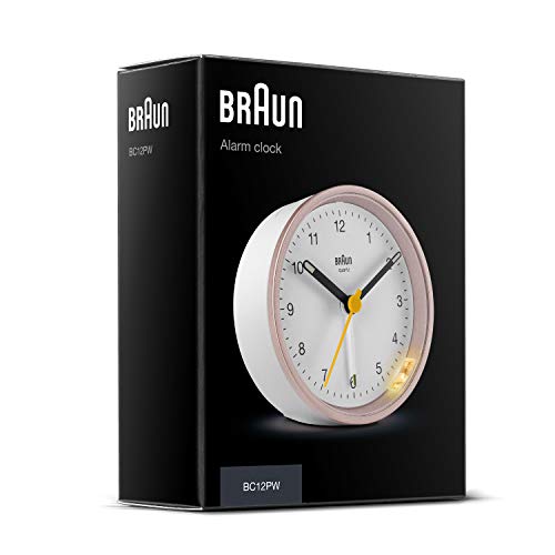 Braun Classic Analogue Alarm Clock with Snooze and Light, Quiet Quartz