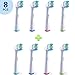 Generic Oral B Braun Compatible Electric Toothbrush Replacement Heads Brushes with Soft Bristles By GTON - 8 Pack