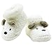 Newborn Unisex Baby Boy Girls Infant Cute Plush Bear Crib Warm Socks Shoes (White)