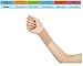 Black/Skin Forearm Tattoo Cover Up Bands Wrist Brace Compression Sleeve for Carpal Tunnel (1 pcs) (XL, Skin)