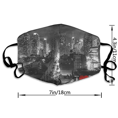 Sam-Uncle Anti Dust Face Mouth Cover Mask I Love New York Anti Pollution Breath Healthy Mask - Thumbnail 2