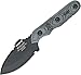 TOPS Knives Iraq Jac Full Tang Fixed Blade- Black Traction Coating Blade Finish- Black Kydex Sheath w/Multi-Position Spring Steel