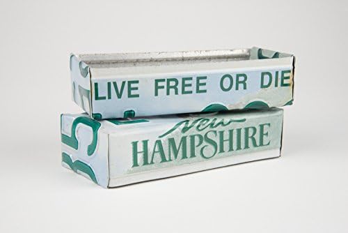 New Hampshire box made from a New Hampshire License Plate