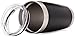 Simple Modern Tumbler Vacuum Insulated 20oz Cruiser with Lid - Double Walled Stainless Steel Travel Mug - Sweat Free Coffee Cup - Compare to Yeti and Contigo - Powder Coated Flask - Midnight Black