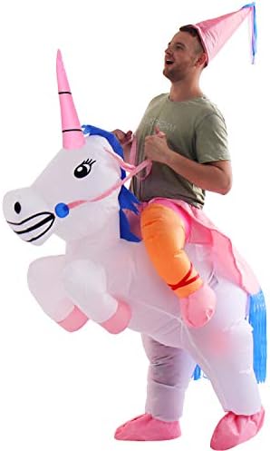 YEAHBEER Dinosaur Inflatable Costume T-Rex Fancy Dress Halloween Blow up Costumes Adult/Kids