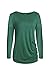 NICIAS Womens Long Sleeve Casual Crew Neck Loose Tunic Tops Blouse T-Shirt Sweater(Green, Small)