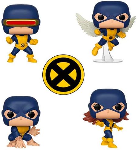 X Men Marvel 80th Beast, Cyclops, Angel, Marvel Girl Set of 4
