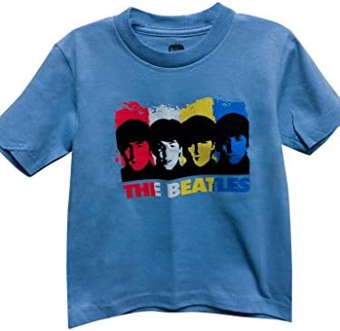 Beatles Shirt Kids - Officially Licensed Beatles t shirt kids Classic Design - Unisex -New Cotton Blend Crewneck (3T, Light Blue)