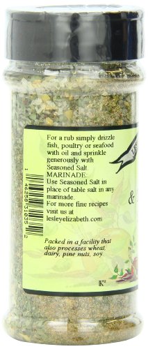 Lesley Elizabeth Seasoned Sea Salt, Dill and Tarragon, 6.45 Ounce