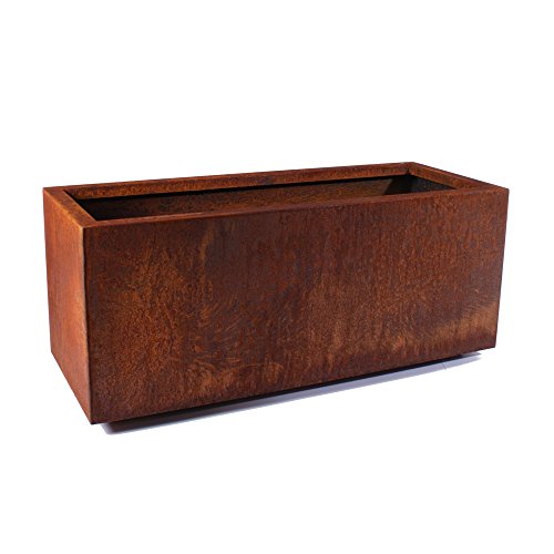 Corten Steel Long Box Planter