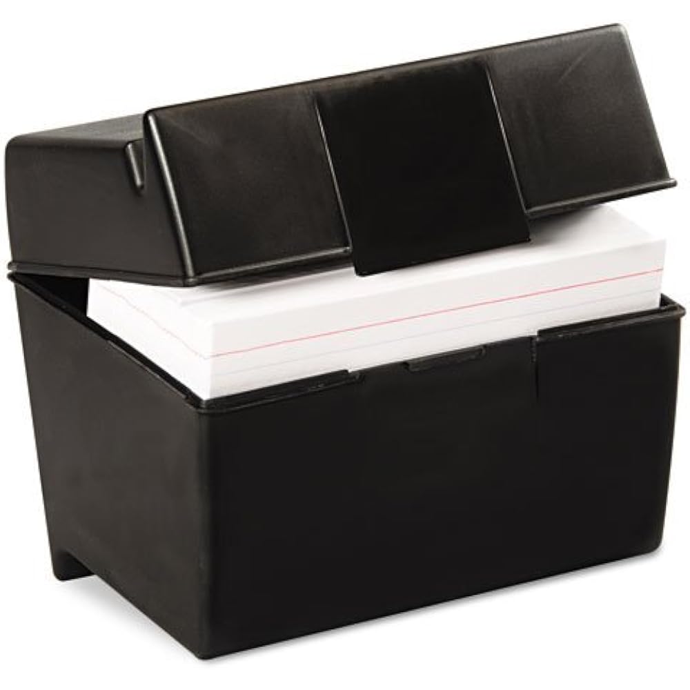 3X5 Index Card Box Lift off lid 3x5 Card File Boxes Quill