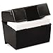 1InTheOffice Index Card Box 4x6, 400 Capacity & Index Card Guide Set, A-Z, 1/5 Tab